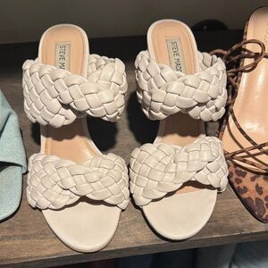 Steve Madden Cream/Bone Braided Women's Sandals
